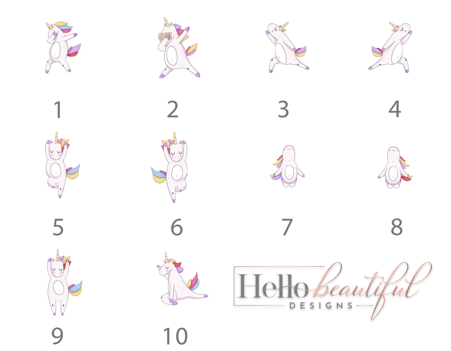 Personalised Name Unicorn Prints Unframed Nursery Decor Idea Girls Bedroom Framed Pictures Wall Paper Designs Magical Dancing Unicorns Names