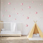 Pastel Pink Rustic Stars Wall Stickers, Nursery Wall Stickers, Pink Star Wall Decals, Girl's Bedroom Wall Stickers, Pink Nursery Wall Decor