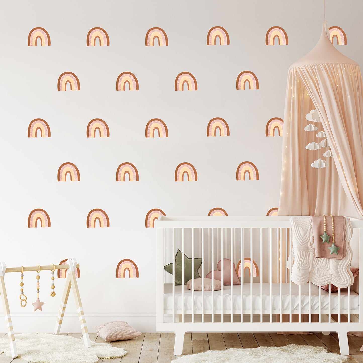 Nursery Wall Decal Baby Room Decals Rainbow Wall Decal Newborn Gift Kids Room Wall Decal
