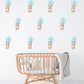 Nursery Wall Decal Teddy Bear Wall Sticker Cute Nursery Decor