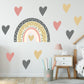 LARGE Heart Decal Rainbow Wall Sticker Nursery Wall Sticker