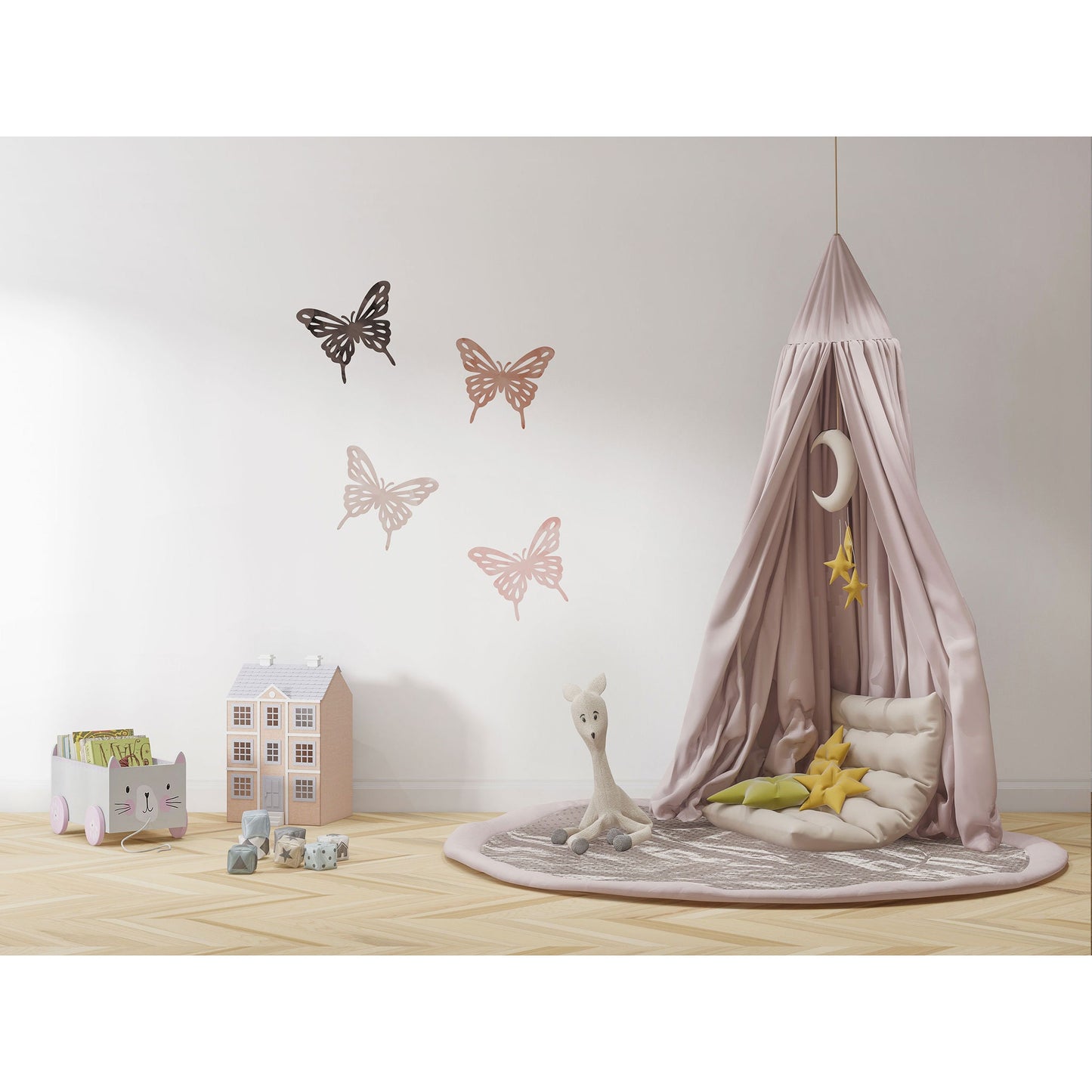 Butterfly Wall Sticker Nursery Decor Girl Bedroom Decor Butterfly Decor Playroom Decor
