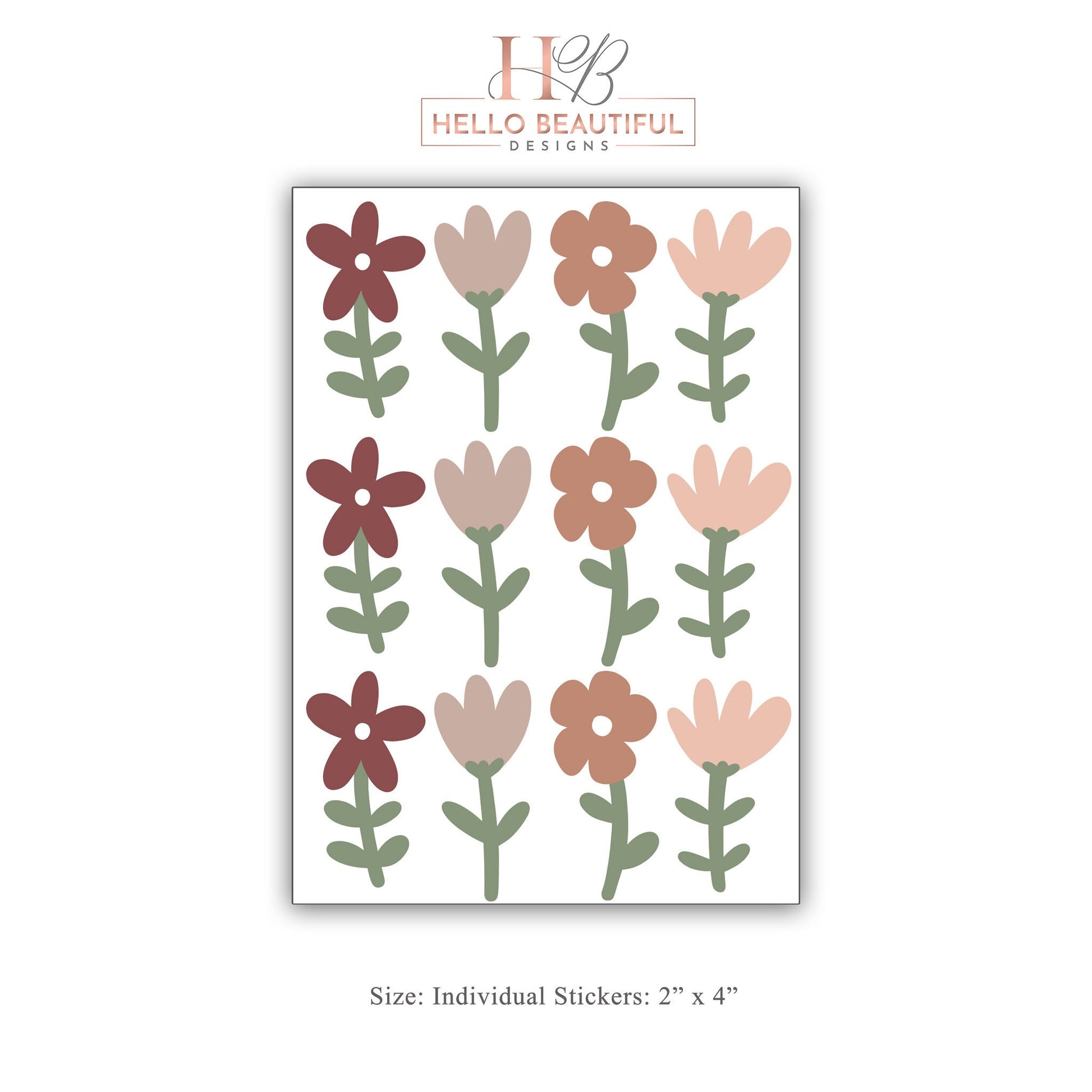 Flower Wall Sticker Nursery Wall Sticker Girls Bedroom Decor Girl Wall Sticker