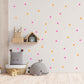 Pink and Orange Spots Wall Stickers, Reusable Boho Nursery Wall Decals, Children's Boho Wall Decor, Playroom Wall Stickers, Polka Dots