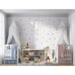 Pink and Orange Spots Wall Stickers, Reusable Boho Nursery Wall Decals, Children's Boho Wall Decor, Playroom Wall Stickers, Polka Dots