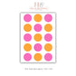 Pink and Orange Spots Wall Stickers, Reusable Boho Nursery Wall Decals, Children's Boho Wall Decor, Playroom Wall Stickers, Polka Dots