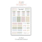 Pastel Planner Sticker Everyday Sticker Pack Notebook Sticker