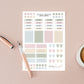 Pastel Planner Sticker Calendar  Sticker Diary Sticker Weekly Notebook Sticker
