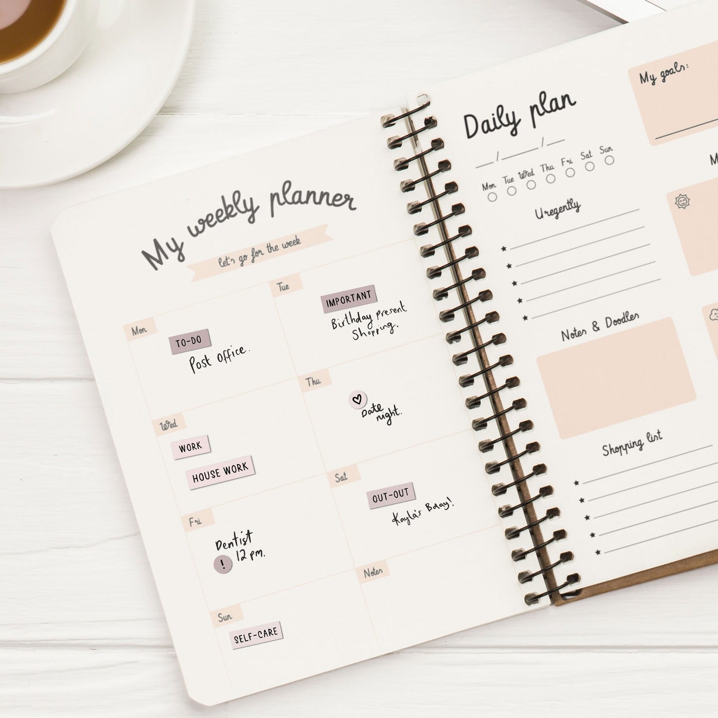 Pink Planner Sticker Sheet Todo Sticker Daily Planner Pack Calendar Planner Sticker Kit