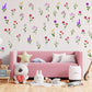 Girl Bedroom Decor Wildflower Decal Cute Nursery Wall Sticker Flower Decal