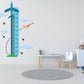 Large Blue Plane Hight Chart Wall Sticker Children's Measuring Sticker Wall Growth Chart Sticker Height Chart For Babies Large Decal