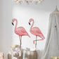 Tropical Flamingo Wall Sticker Girl Bedroom Decor Pink Nursery Decor Pink Flamingo Wall Decal Large Flamingo Sticker Flamingo Bedroom Decal
