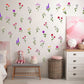 Floral Wall Decal Girls Bedroom Decor Reusable Removable Sticker