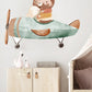 AirPlane Wall Decal Nursery Wall Sticker  Moon Cloud Wall Sticker Playroom