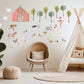 Farm Yard Wall Stickers Decals Farm Nursery Wall Stickers Farm  Shower Gift Farmyard Decor
