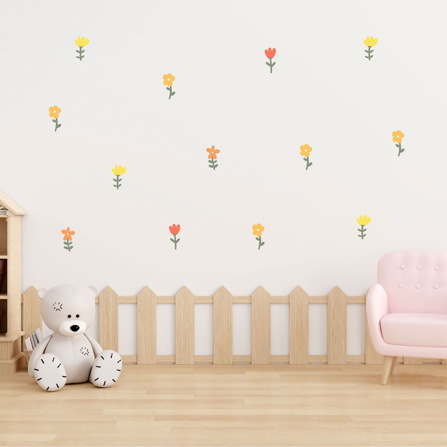 Flower Wall Sticker Nursery Wall Sticker Girls Bedroom Decor