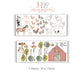 Farm Yard Wall Stickers Barn House Decal Farm Animal Decals Farm Nursery Wall Stickers Farm Nursery Decor Baby Shower Gift Farmyard Decor