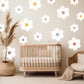 Daisy Wall Decal Mix Sizes Boho Floral Decor Flower Wall Stickers Kids Room