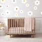 Kids Room Decor Neutral Boho Nursery Decor Boho Pastel Daisy Flower Decals