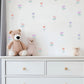Floral Wall Decal Girls Bedroom Decor Reusable Removable Sticker