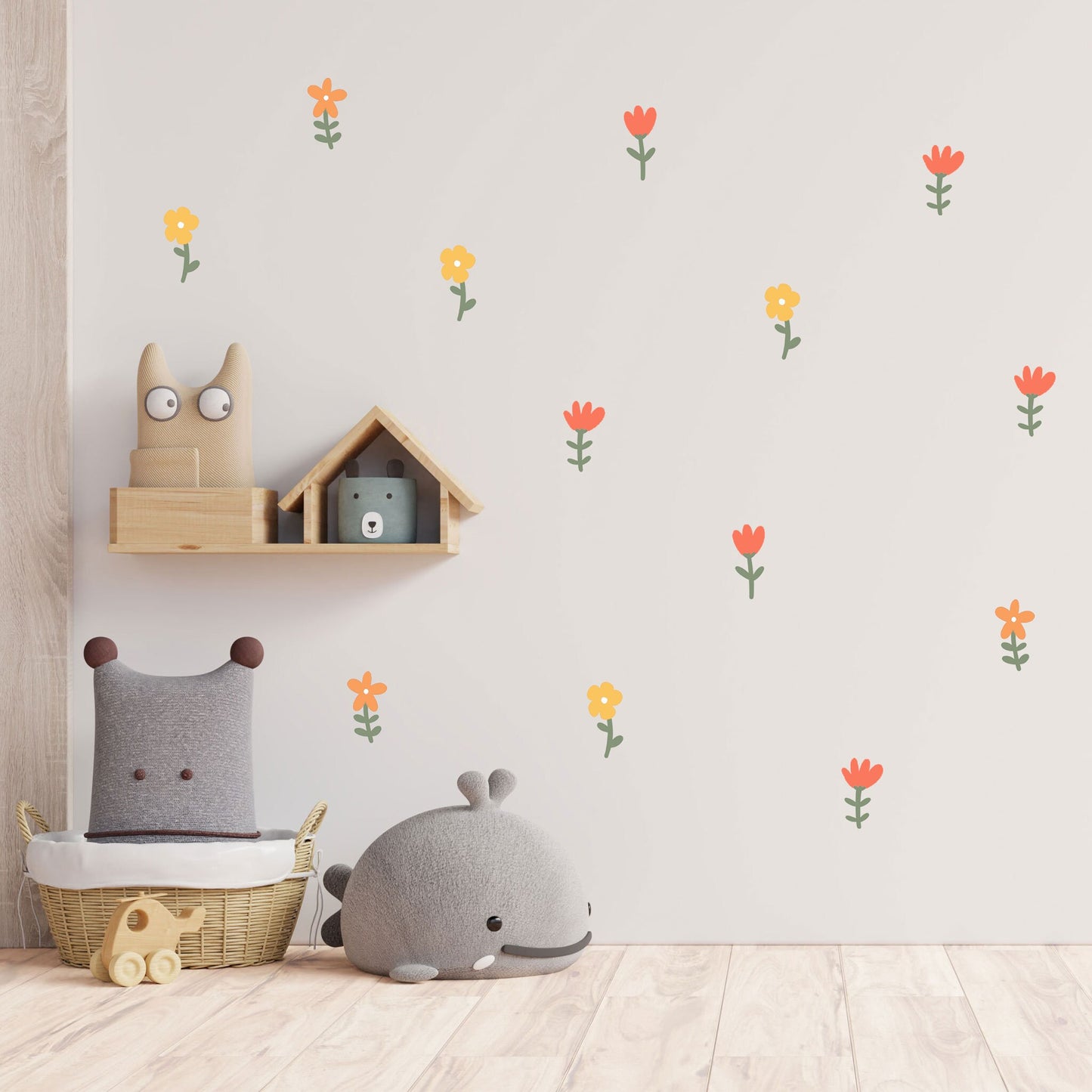 Kids Room  Floral Wall Sticker Girl Nursery Decor Wall Decals