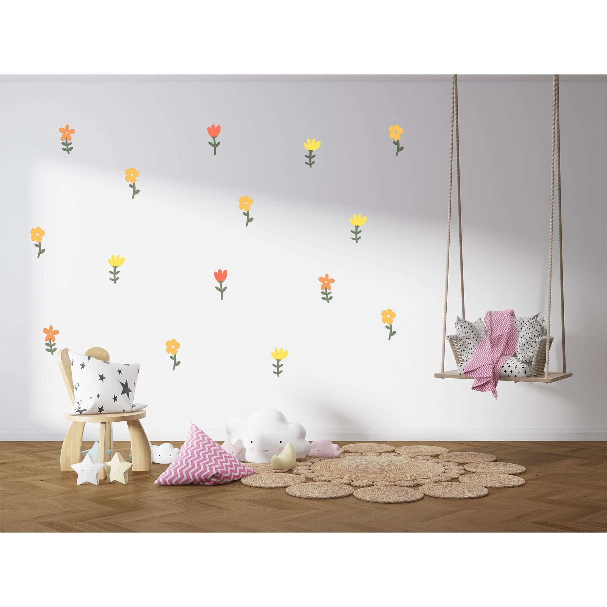 Kids Room  Floral Wall Sticker Nursery Decor Wall Decals