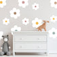 Floral Decor Flower Wall Stickers Kids Room Decor Neutral Boho Nursery Decor