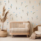 Meadow Flower Wildflower Floral Wall Decal Wildflower Decal Decor Boho Wild
