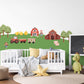 Farm Yard Childrens wall stickers boys bedroom farm yard scene easy wall and room decoration large design removable wall stickers decals