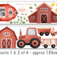 Farm Yard Childrens wall stickers boys bedroom farm yard scene easy wall and room decoration large design removable wall stickers decals