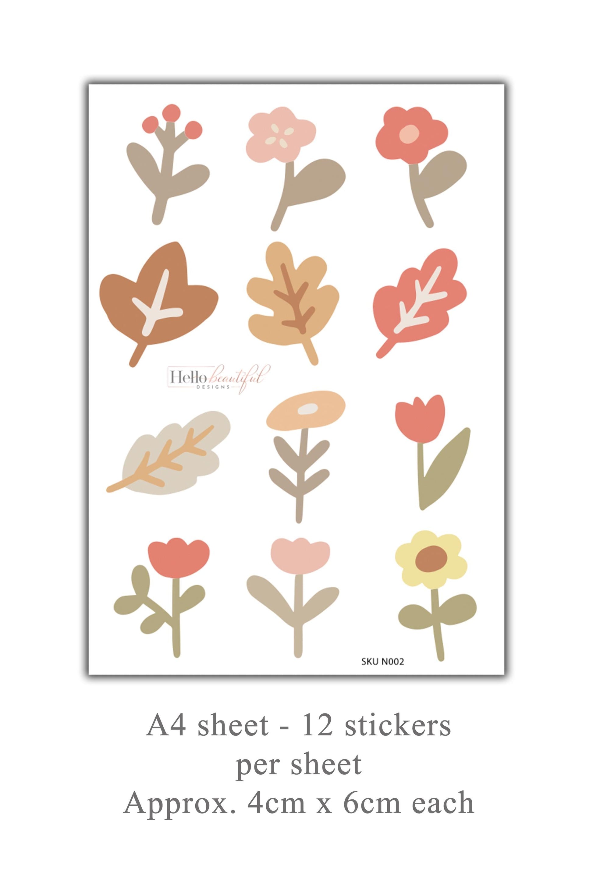 Boho Floral Flower Wall Stickers: Nursery & Kids Room Decor ideas