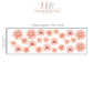 Pink Floral Wall Stickers, Watercolor Flower Decals, Girls Nursery Decor
