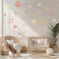 Boho Princess Wall Stickers, Crown & Star Nursery Decor, Girls Bedroom Wall Decals, Neutral Boho Nursery Stickers, Peel and Stick Wall Art