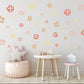 Boho Princess Wall Stickers, Crown & Star Nursery Decor, Girls Bedroom Wall Decals, Neutral Boho Nursery Stickers, Peel and Stick Wall Art