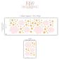 Pink Cloud Wall Stickers Nursery Decals | Neutral Star Nursery Wall Decor | Boho Baby Girl Peel And Stick Wall Decals