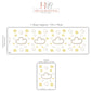 Cloud & Star Wall Stickers, Neutral Nursery Decor, Beige Nursery Wall Decals, Boho Baby Room Stickers, Peel and Stick Cloud Nursery