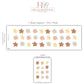 Boho Rainbow Flower Wall Decals, Neutral Nursery Stickers, Baby Girl Room Art