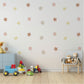 Boho Rainbow Flower Wall Decals, Neutral Nursery Stickers, Baby Girl Room Art