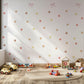 Pink Bow Wall Decals for Girls Bedroom, Neutral Nursery Wall Stickers, Boho Polka Dot Decals, Peel and Stick Nursery Decor