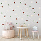 Strawberry Wall Decals for Nursery, Strawberry Nursery Decor, Fruit Wall Stickers, Cottage core Nursery, Baby Girl Room Decor
