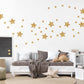 Gold Star Wall Stickers Nursery Decor Gold Star Decals Kids Bedroom Stickers Peel And Stick Celestial Wall Decor
