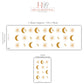 Moon And Sun Wall Stickers Celestial Nursery Decor Gold Moon Wall Decals Star Nursery Stickers Kids Bedroom Decor