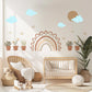 Boho Rainbow Wall Stickers Nursery Decor Rainbow Wall Decals Neutral Nursery Stickers Playroom Wall Art Peel And Stick Decor
