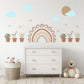 Boho Rainbow Wall Stickers Nursery Decor Rainbow Wall Decals Neutral Nursery Stickers Playroom Wall Art Peel And Stick Decor