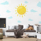 Sun And Clouds Wall Stickers Nursery Decor Sunshine Wall Decals Baby Room Wall Stickers Kids Bedroom Peel And Stick Decor