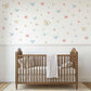 Butterfly Wall Stickers Nursery Decor Pastel Butterfly Decals Floral Wall Stickers Girls Bedroom Peel And Stick Wall Decor