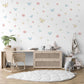 Butterfly Wall Stickers Nursery Decor Pastel Butterfly Decals Floral Wall Stickers Girls Bedroom Peel And Stick Wall Decor