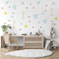 Safari Nursery Wall Stickers Elephant And Giraffe Decals Jungle Animal Wall Decals Baby Nursery Decor Peel And Stick
