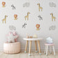 Safari Animal Wall Stickers, Lion Zebra Giraffe Elephant Wall Decals, Jungle Nursery Decor, Baby Safari Wall Art, Kids Bedroom Stickers
