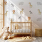Safari Animal Wall Stickers, Lion Zebra Giraffe Elephant Wall Decals, Jungle Nursery Decor, Baby Safari Wall Art, Kids Bedroom Stickers